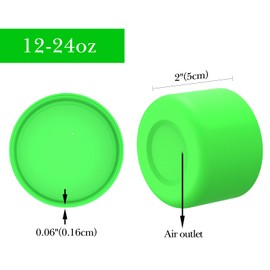 Linkidea Water Bottle Boot Compatible with Iron °Flask Wide Mouth 14oz/18oz/22oz, Narrow Mouth 12oz/16oz/20oz/24oz, Silicone Bottle Bottom Sleeve Cover Protector, Bottle Bumper (Green / 2 Pack)