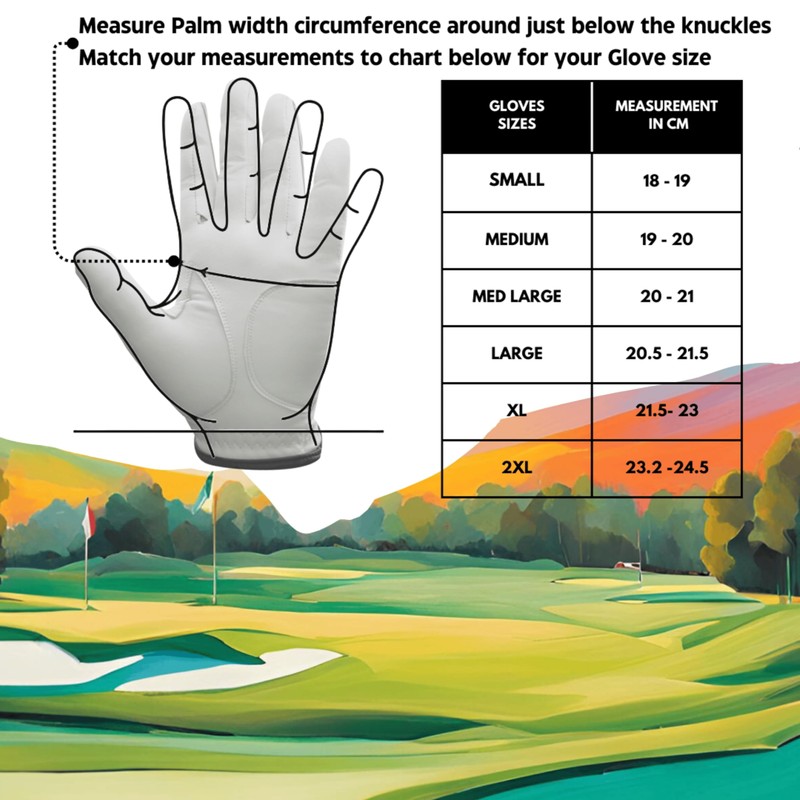 H-Cube All-Weather Microfiber Golf Gloves Men Right Handed Golfer Medium