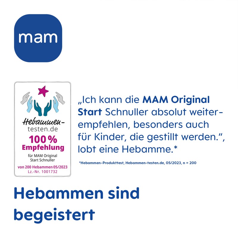 MAM Original Start Day & Night Dummy, 0-2 Months, Baby