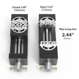 Smart Bench Vise Clamps, Heavy Duty Fractal Bench Clamp, Home Portable Table Fractal Jaws, Fixed Tool for Woodworking, Handcraft Creations, Metal, Cutting Conduit, Drilling, Sawing, Irregular Objects