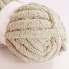 HOMBYS Khaki Chunky Chenille Yarn for Crocheting, Bulky Thick Fluffy