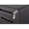 CHARMMA 3 Drawer Mobile File Cabinet Under Desk Office,Simple Style