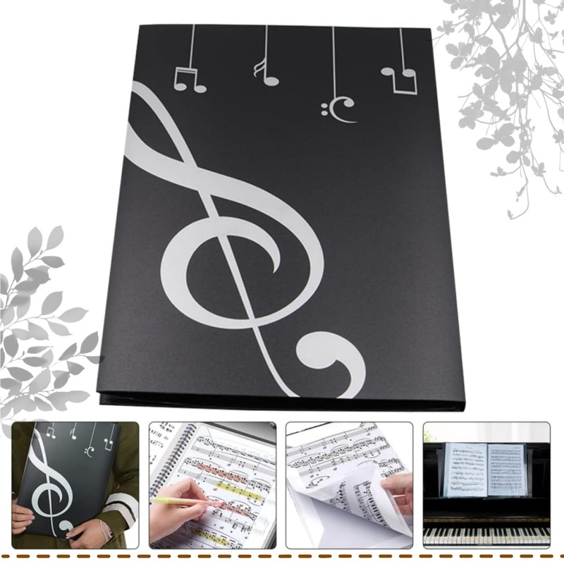 Liyquint Sheet Music Folder,Music File Folder, Music Binder, A4 Sheet