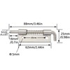 DGHAOP 2pcs 304 Stainless Steel Flat Pin Hinge Spring Latch