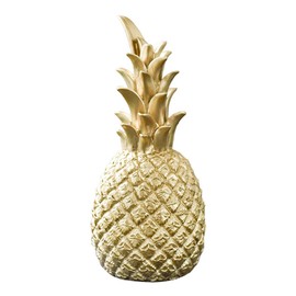 Stecto Decorative Pineapple Gold, Nordic Modern Resin Pineapple Ornaments, Decorative Figure for Birthday Party, Window, Desktop, Home, S/M/L