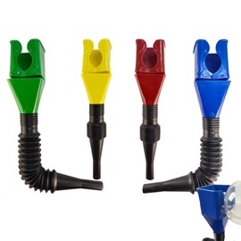4pcs Funnels for Automotive Use Small Funnel Oil Change,Retractable Auto Fuel Funnel Clip On Bottles,Car Flexible Draining Tool Snap Funnel
