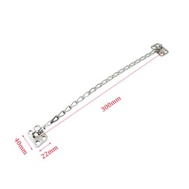 ZYAMY Window Restrictor 12 Inch Long Window Opening Door Chain Silver Restrictor Window Opening Cross Frame Chain for Large Boxes Furniture Covers