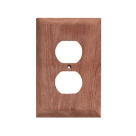 Whitecap Teak Outlet Cover/Receptacle Plate - 2 Pack Marine RV Boating Accessories