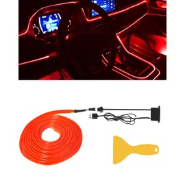 El Wires Neon Light 5m/16ft for Interior Car Decorative Atmosphere Strip Light Sewing Edge Decor DIY Sign With USB