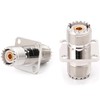 tunghey 2Pack SO239 to SO239 Chassis Mount Connector, SO239 UHF