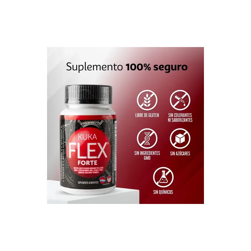 Kuka Forte 3 Frascos Con 30 Tabletas De 500mg, 90