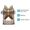 KEILEOHO 4 PCS 2 Inch V Groove Wheel,Electroplated Anti Corrosion