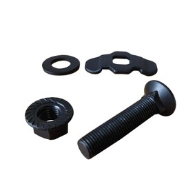 Unifizz 10 Pack L-Track Threaded Double Stud Lug Fitting Tie Down, L Track Threaded Stud Fittings Used with L Track Rails for Truck Bed or Trailer Cargo Control