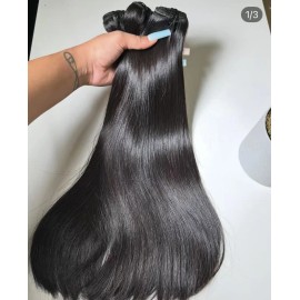 Bone Straight Raw Soft Human Hair Indian Wet and Dry Raw Human Hair Extensions Loose Curly Burmese Curlycolor: burmese curly, Stretched Length: 26 Inches