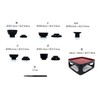 Lacquer Pludacter Butsuzen 6.0 inch (6.0 mm), Black / Vermilion,