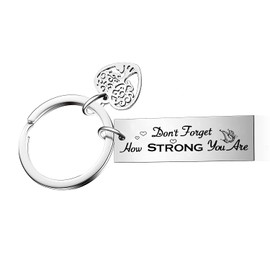 Inspirational Keyring Strong Keyring Inspirational Gifts Motivational Keyring Encouragement Gifts Birthday Gifts Christmas Basket Stuffers Gifts for Daughter Son Sister Niece Best Friend Keyring