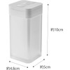 Yamazaki 5827 Magnetic Spice Bottle, Large, White, Approx. W 1.9