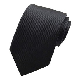 Mendence Necktie, Solid, Silk, Washable, Solid, Business, Wedding, Formal, 6 Colors Available, Party, Adult Day, Black