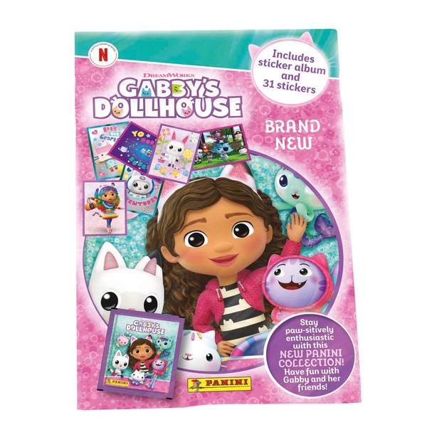 Multiset Album + 4 sobres de estampas GABBY'S DOLLHOUSE 2024
