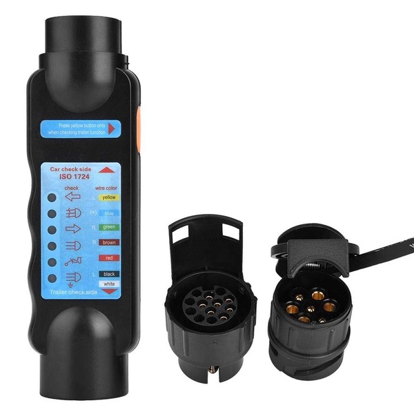 Trailer Plug Tester, 12 V 7 Pin / 13 Pin