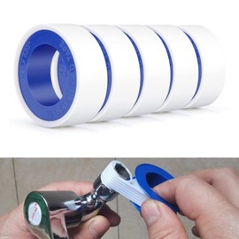 DOPKUSS Teflon Plumbers Tape 5 Rolls 1/2 Inch(W) X 520 Inches(L),Pipe Sealing & Plumbing Thread Tape,PTFE Water Sealant Seal for Shower Head