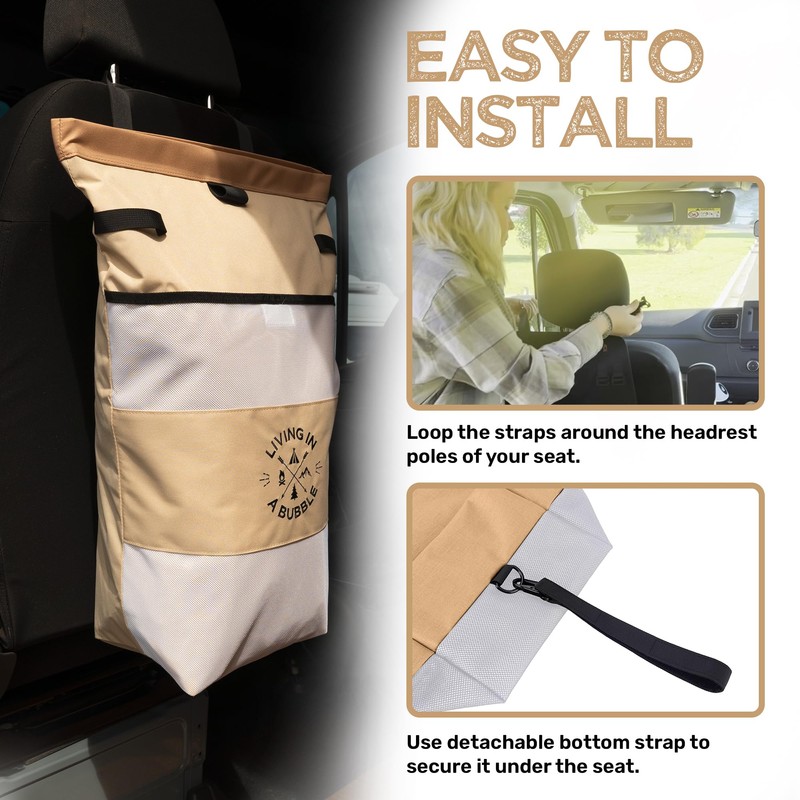 Living in a Bubble Wet Dry Laundry Bag – Portable