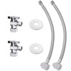 VINTEX 2 Pack Complete Toilet Set Valve，1/2 in. NOM Inlet