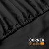 My home store Black Fitted Sheet Double Bed- 25 cm