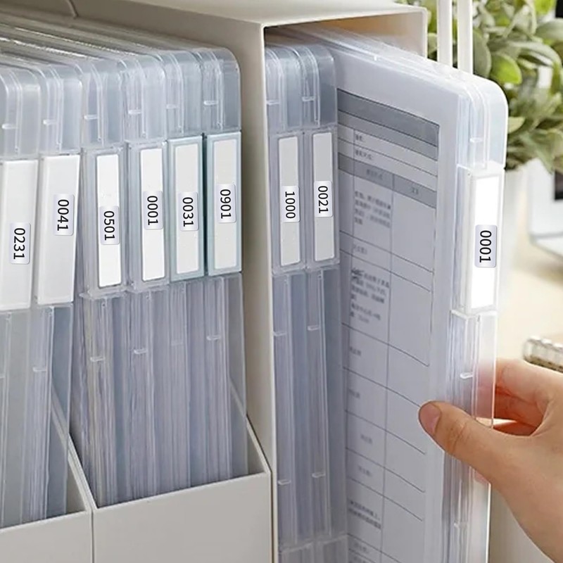 Skweawert 1-1000 Consecutive Number Inventory Stickers Self Adhesive Waterproof Labels