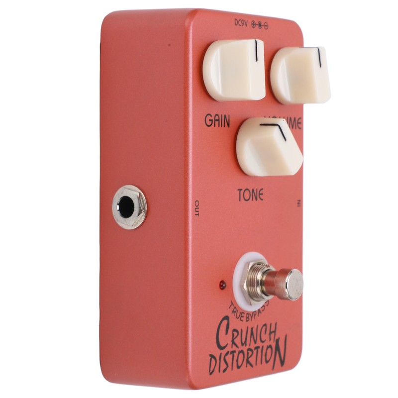 Distortion Pedal Dark Red Metal Classic British Rock Monoblock Guitar