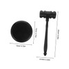 Operitacx Handmade Wooden Gavel Hammer Set Judge Mallet with Comfortable
