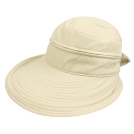 PESAAT Summer Women Visor Hat Detachable UV Protection Hats for Women Quick-Drying Sun Caps (Beige)