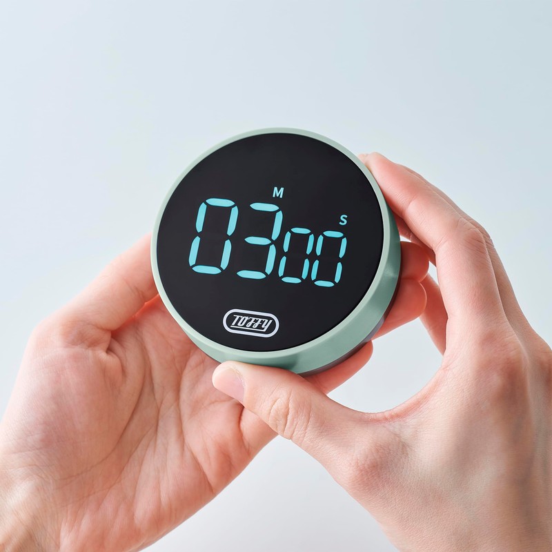 Toffy K-KU22 Large Screen Dial Timer for Kitchen, Study, Magnet,