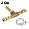 sourcing map Barb Hose Fitting 6mm OD Tee T Shape