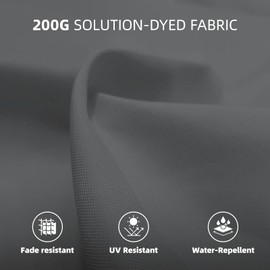 wikiwiki 10ft Patio Umbrellas Offset Outdoor Umbrella Cantilever Hanging Umbrellas w/Infinite Tilt, Fade Resistant Waterproof RECYCLED FABRIC Canopy & Cross Base, for Yard, Garden & Deck, Dark Gray