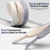 Stepace 2 Pairs Flat Shoe Laces for Sneakers 5/16" Wide