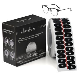 Hasefam 1000Pcs Lens Edging Blocking Pads Optical Eyeglasses Processing Polishing Anti Slip Double-Sided Adhesive Sticker Tape for Glasses Auto Edger Accessories (0.67x1.3inch)
