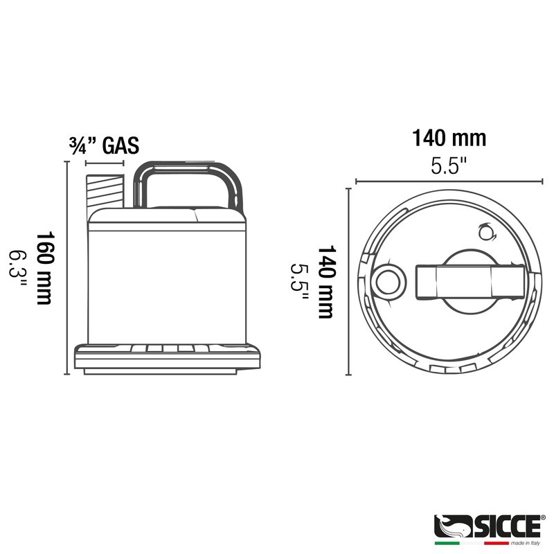 SICCE Ultra Zero 793 GPH Multi-Purpose Water Pump | Garden