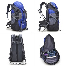 50L Hiking Backpack Water-resistant Camping Backpack Bag Daypack for Backpacking Traveling Trekking Climbing