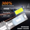 CHUSYYRAY 2PC Bright LED Headlight Bulbs for 2003-2024 YAMAHA KODIAK