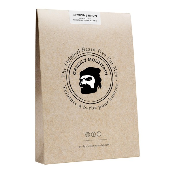 Grizzly Mountain Beard Dye - Organic & Natural Brown Beard