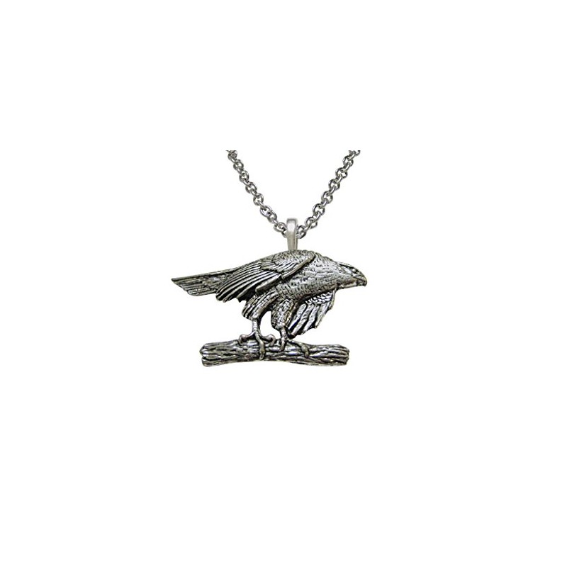 Kiola Designs Hawk Bird Pendant Necklace