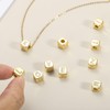 uxcell Rhinestone Letters Cube Beads, 26 Letters Dice Charm A-Z
