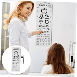 ULTECHNOVO 2sets Break Visual Eye Testing Chart Standard Snellen Vision Test Chart for Boys and Girls Adults Printing for Home Classroom Use Easy to