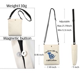 BNQL Blue French Horn Gift Crossbody Bag French Horn Gifts Himym Gifts Himym Tv Show Fans Gift Blue French Horn Crossbody Bag