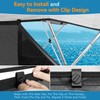 Detachable Clip in Bimini Top Mesh Sidewalls, Boat Sun Shade