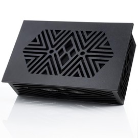 Saillong Doorbell Chime Cover - Universal Decorative Wood Box With Extra Self-Adhesive Tape - Easy to Install for Home (Black)