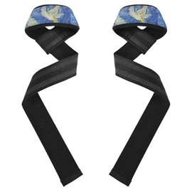 Sky Starry Angel - Correas de levantamiento de pesas acolchadas de neopreno de 26 pulgadas para levantamiento de pesas, levantamiento de pesas, levantamiento de muerte, ejercicio, entrenamiento de