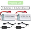 ERYNK 2 Pack 7.4V 1500mAh 903462 25C for Wltoys A959-B