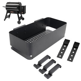 BAC642 P.A.L. Pop-and-Lock Storage Bin Accessories for Traeger Timberline,Ironwood XL,Flatrock Grill,Smoker Pellet Storage & 3 Hooks for Ironwood 885 650, Pro 22/34 Series, Z-Grills,Pit Boss,Camp Chef